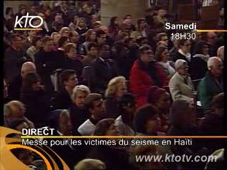 Messe en hommage aux victimes du séisme en Haïti