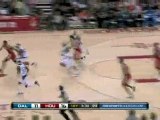 NBA Shane Battier picks a pass off and throws it deep to Aar