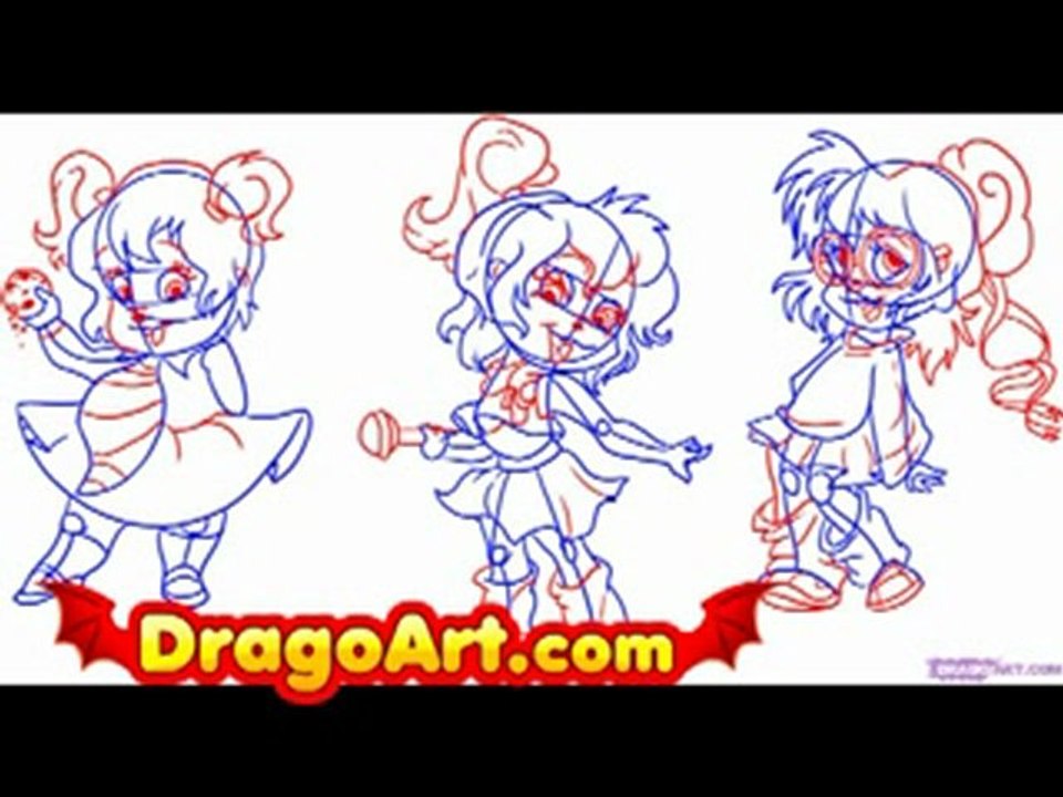 How to Draw The Chipettes, step by step
