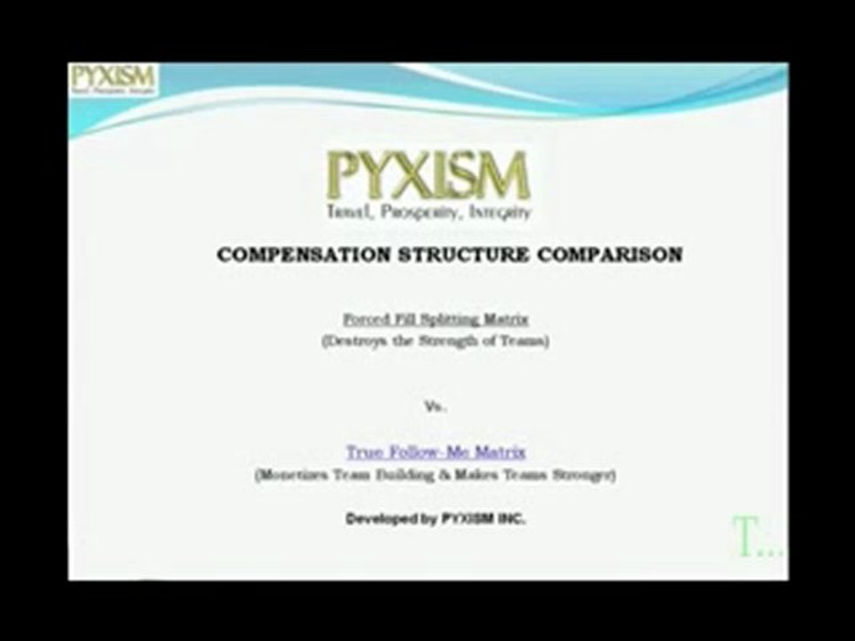 Pyxism: Compensation Plan Part 1