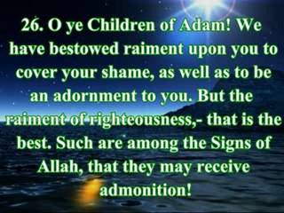 Chapter  Al-A'raf (The Heights)  Verses 1-38