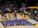NBA Omri Casspi goes way up to secure the alley-oop pass and