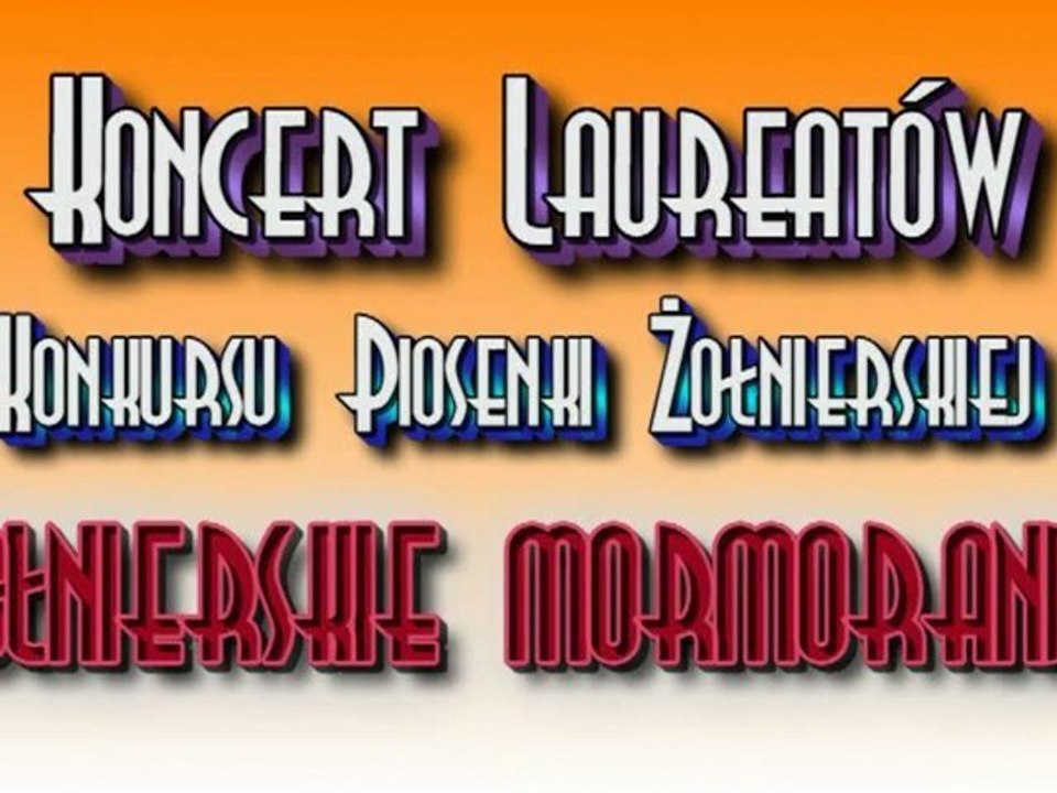 Koncert Laureatów Konkursu Piosenki Żołnierskiej