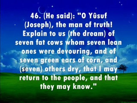 Surah Yusuf (Prophet Joseph) Verses 36-57