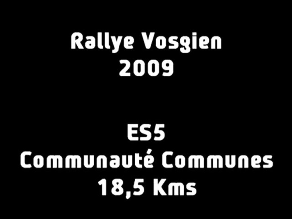 ES5 Rallye Vosgien 2009