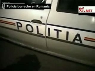 policier bourré. En Roumanie