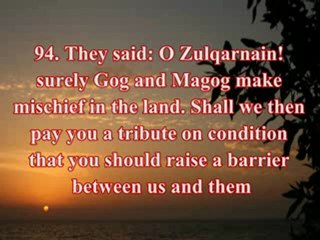 Surah  Al-Kahf (The Cave); Verses 70-110