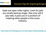 Success Tips for Aspiring Singers