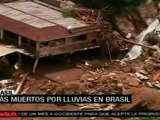 Aumenta número de muertos por lluvias en Brasil