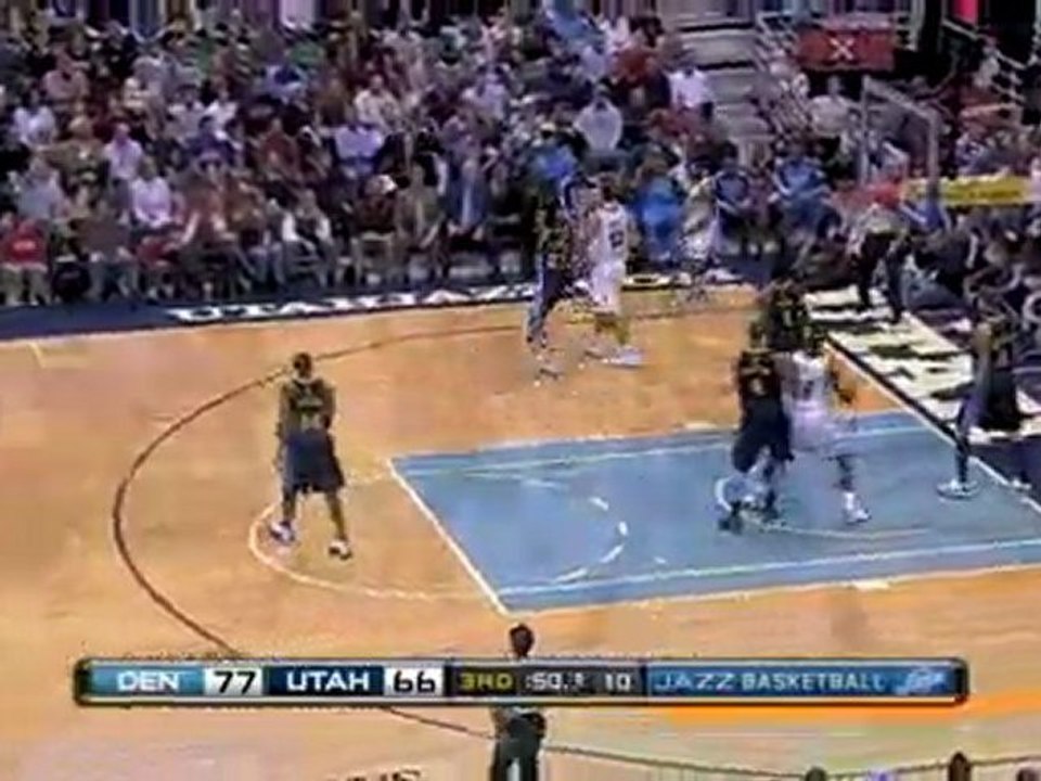 NBA Chris Andersen blocks a shot away from the basket during