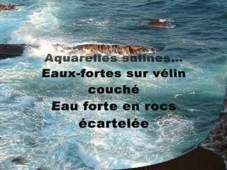 Aquarelles salines..Granit et vagues. Marysienka