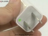 White New USB Power Adapter Charger for iPod iPhone 2G 3G 3G