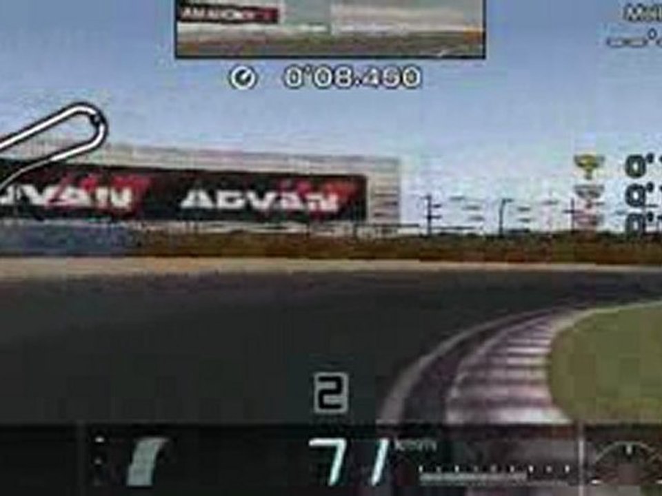 Défi A-6 : Freinage et direction simultanés. vue interieure