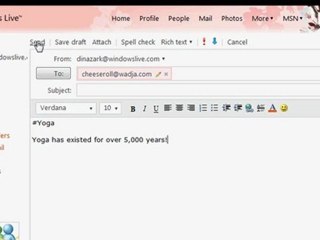 Send a note to my label via hotmail