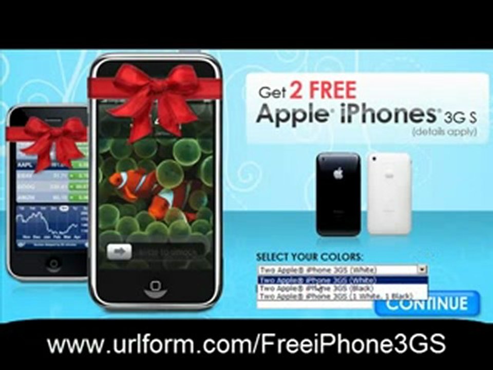 Grab 2 Free iPhone 3GS - Choose Black or White!