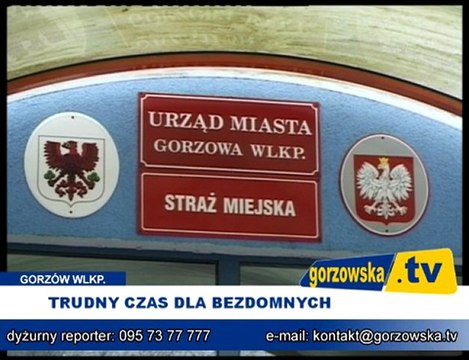 TRUDNY CZAS DLA BEZDOMNYCH