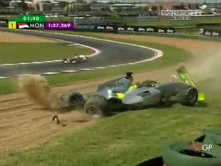 A1 GP Kyalami 2009 Brazil crash