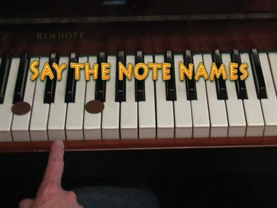 Beginner Piano Lessons - Piano Note Names by Andrea Monk