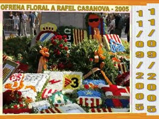 Ofrena floral a Rafel Casanoves 2005