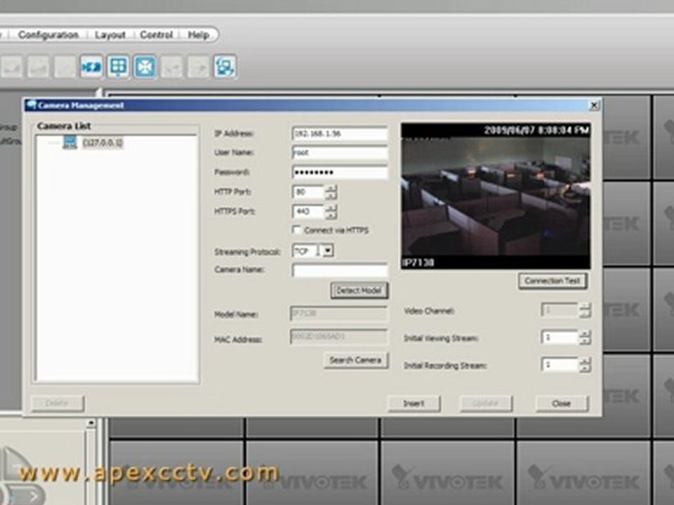 VivoTek ST7501 CMS Tutorial, Part 4 -Configuring Cameras
