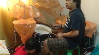 Chris Veloso playing drums 2