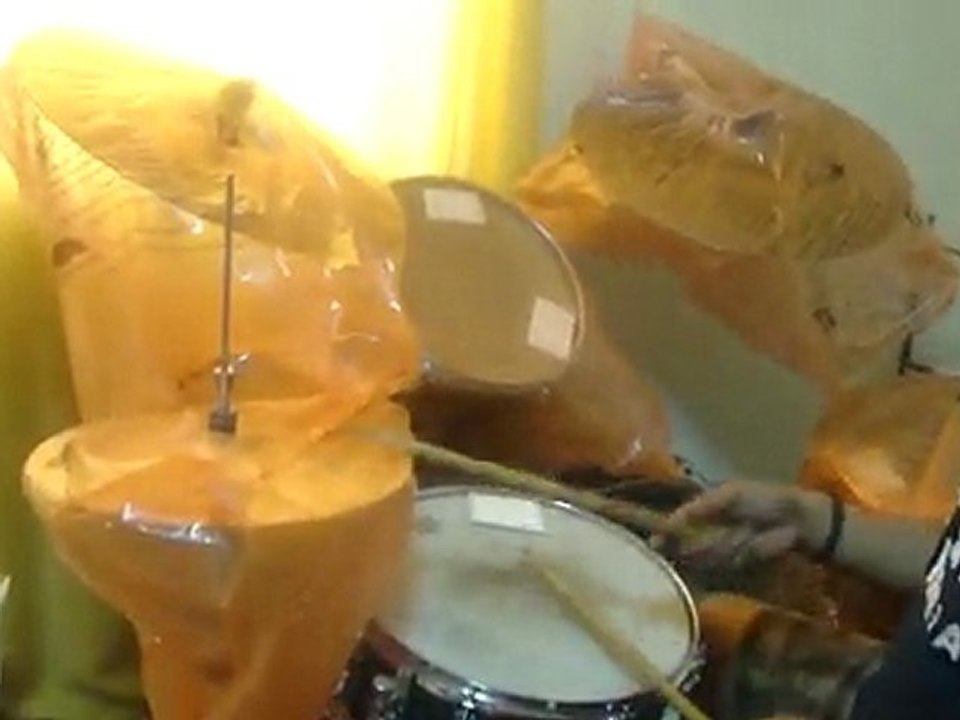 Chris Veloso playing drums  ( Plumb song )