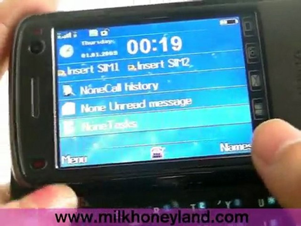 Mini N97 QWERTY Keypad Dual Card Bluetooth FM Phone