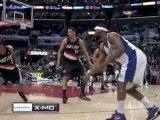 NBA Andre Miller picks off Baron Davis' pass and feeds Marte