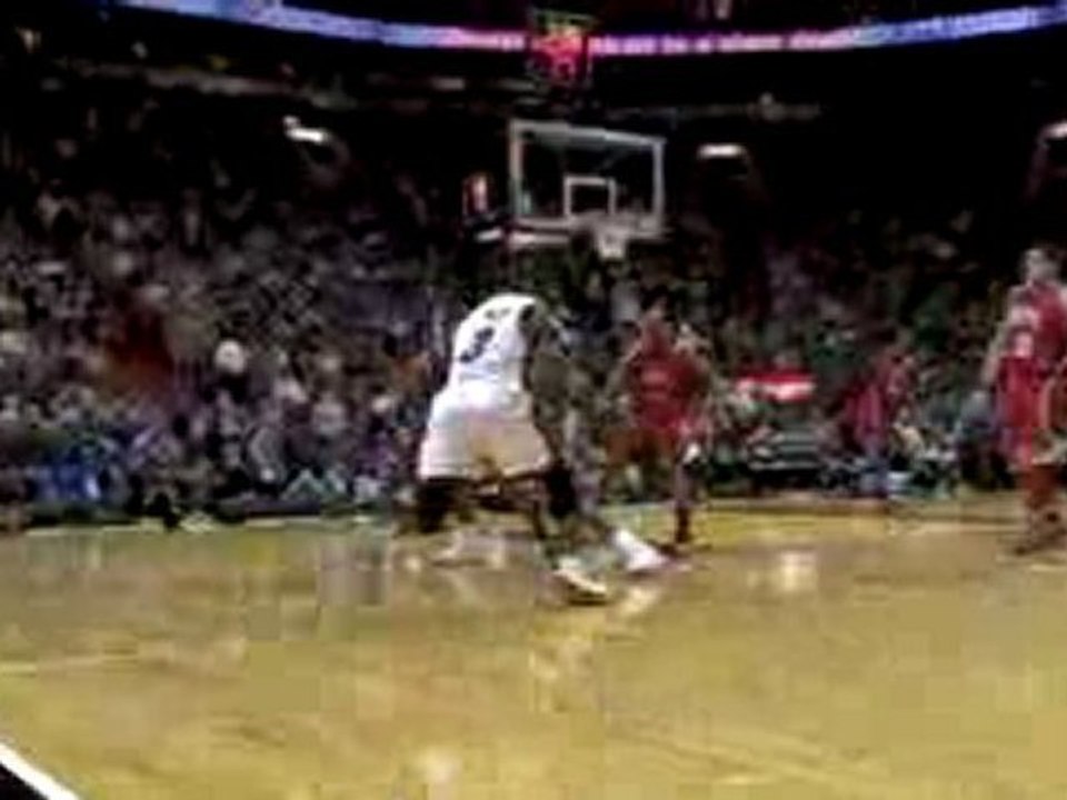 NBA Dwyane Wade gets the fall away jumper to go, and heads t