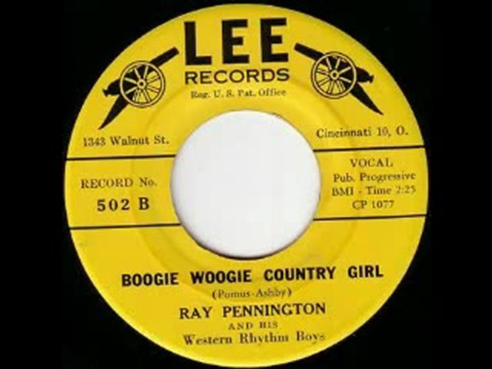 RAY PENNIINGTON  BOOGIE WOOGIE  COUNTRY GRIL