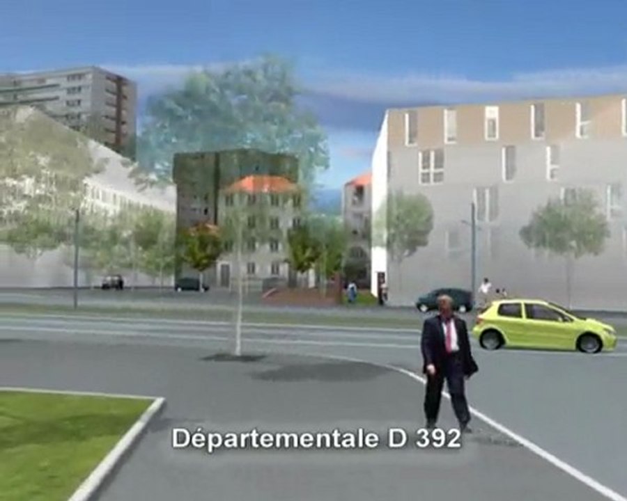 Berges de Seine : vue de la D392