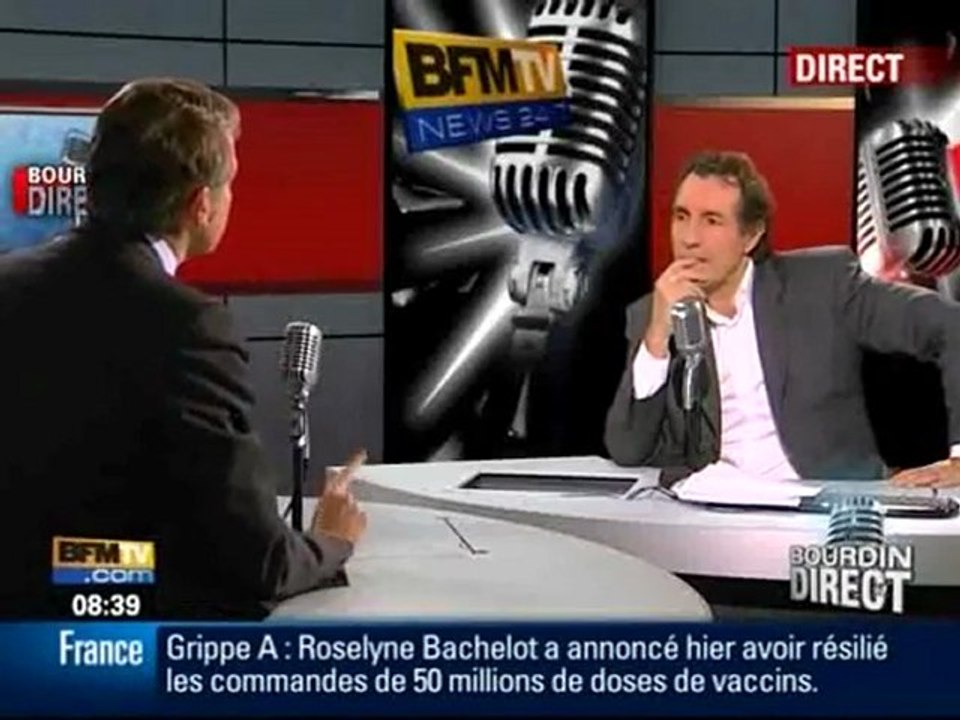 Vincent Peillon invité de RMC-BFMTV (05/01/10) - Partie 1