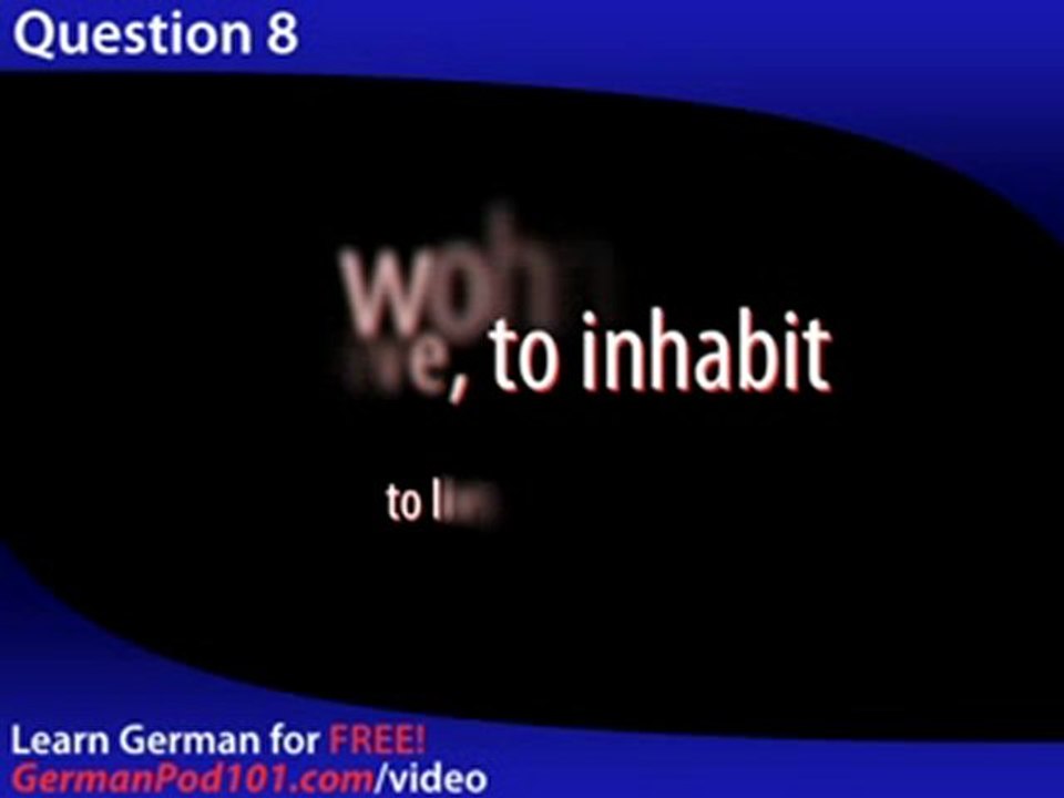 Learn German - Video Vocabulary Newbie #2