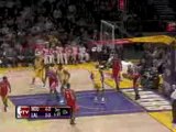 NBA Lamar Odom cleans up Ron Artest's miss.