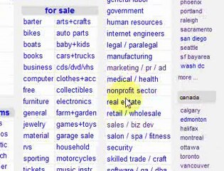 Posting on Craigslist