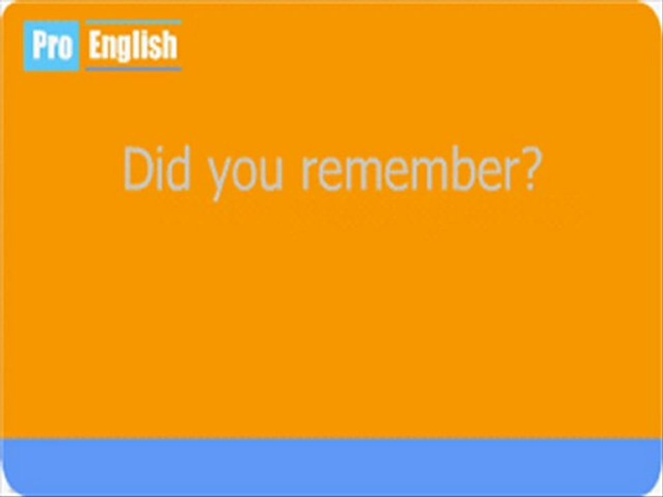 Aprender Ingles - Pasado 'DID'