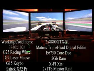 formule 1 sur 3 ecran de 40 pouces