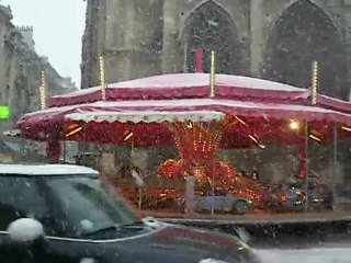 Caen sous la neige