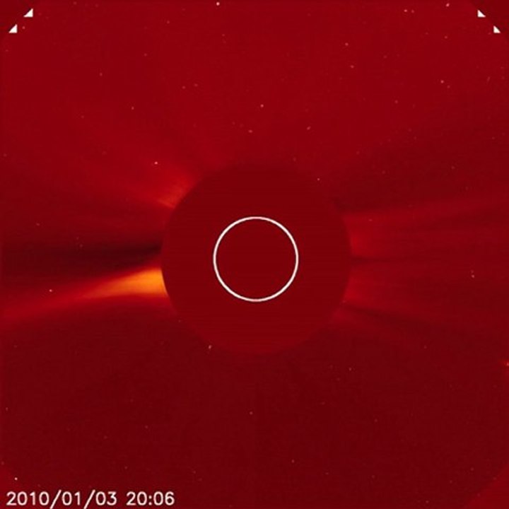 Plongeon d'une comète dans le Soleil 2