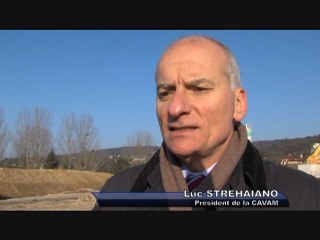 Première pierre du futur centre nautique à Soisy