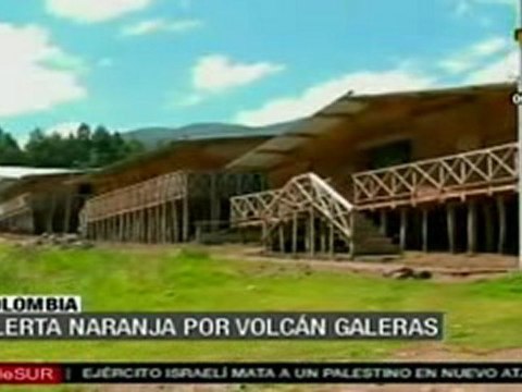 Baja riesgo de erupción del volcán Galeras