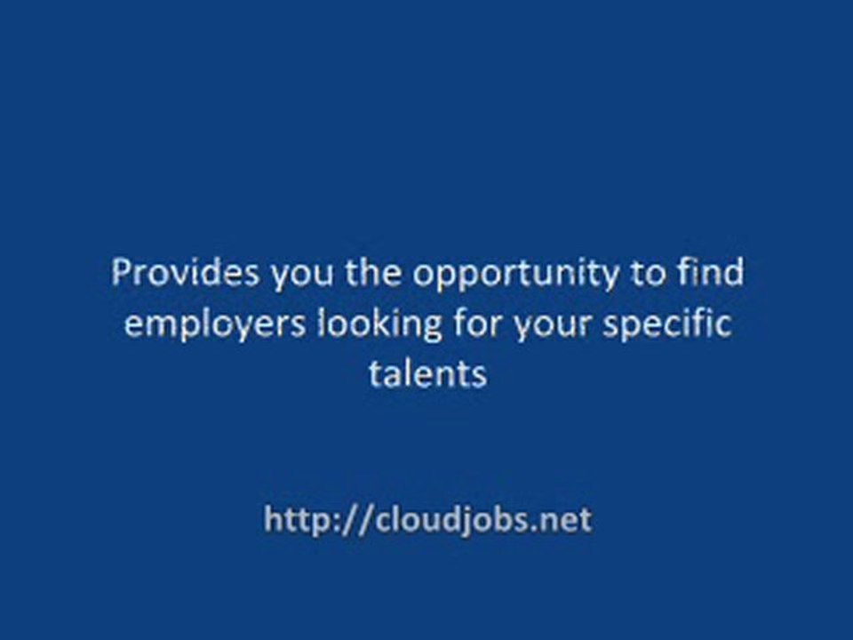 Search Cloud Computing Jobs - Free Service for Employers and