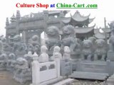 Chinese lion stone- carved crafts stone lion