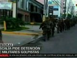 Ministerio Público pide detención de golpistas en Honduras