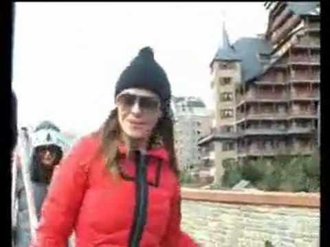 Rostros conocidos esquian en Navidad