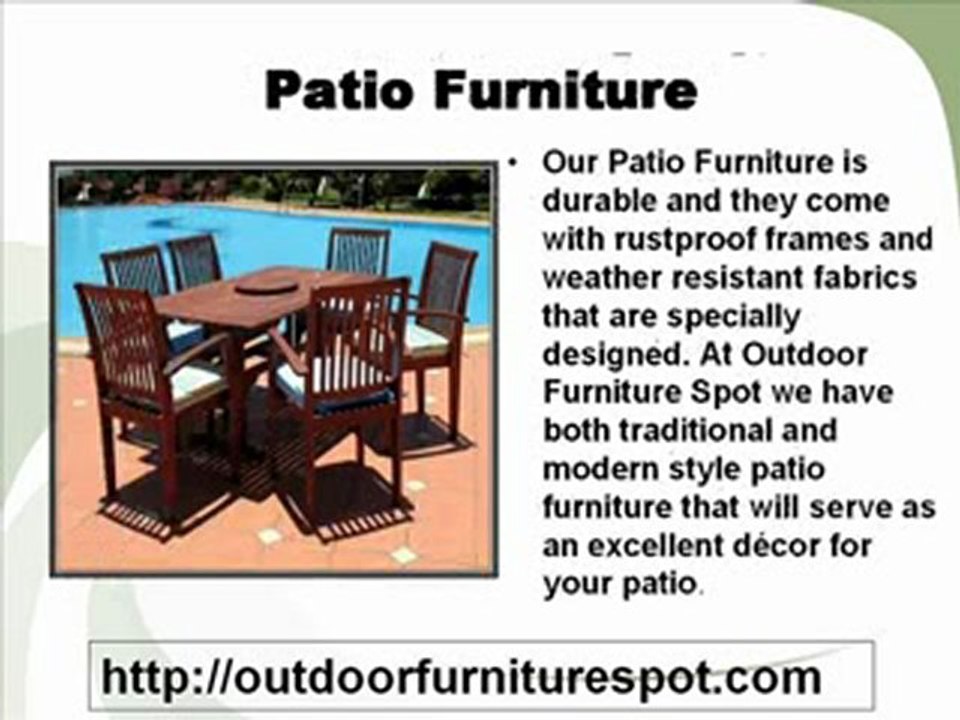 Outdoor Furniture Set