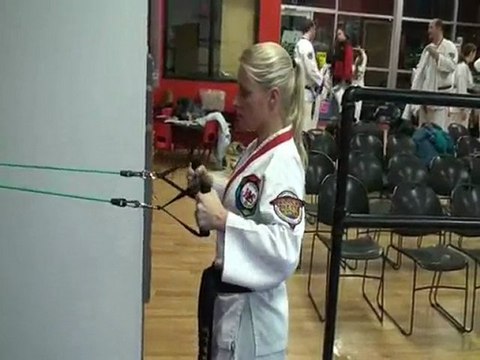 Arm and Shoulder exercises for women with resistance bands