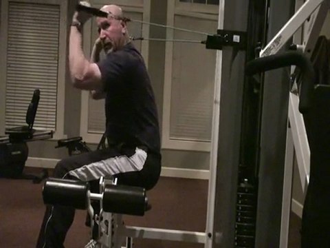 Arm and Shoulder exercises using resistance bands