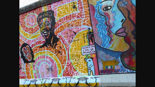 Mur de Berlin - East side Gallery - Restauration - juin 2009