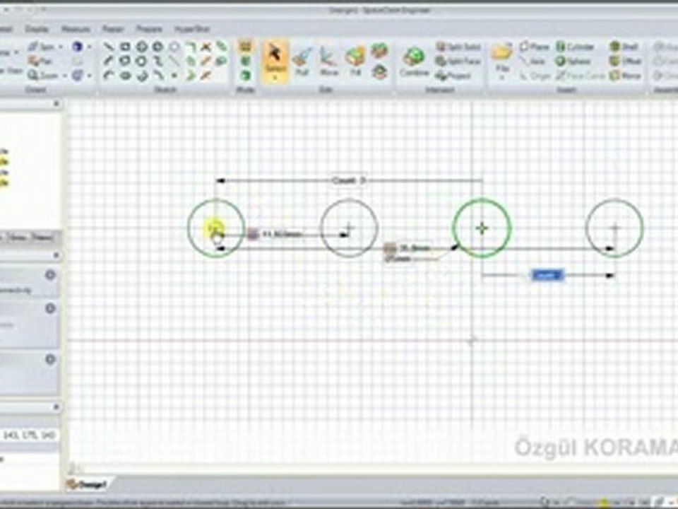 SpaceClaim 2009+ Eğitim 212_Lineer,Circular Pattern Dailymotion Video